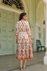 White Printed Fit & Flare Ethnic Dress